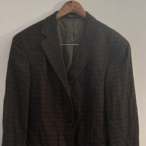 Geoffrey Benne 100% Wool Men's Suit Coat Jacket Blazer